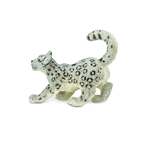 Safari Ltd. Snow Leopard Cub Schneeleopardjunges 237629 handbemalte Sammelfigur