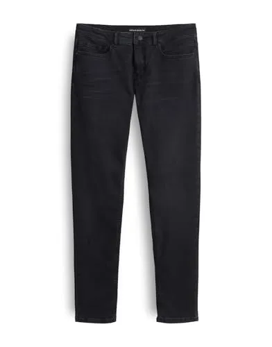 OPUS PANTS Damen Skinny | ENJA Ease Skinny Jeans mit Powerstretch Low Rise Washed Black, 40 L28