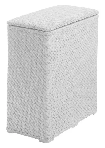 Gedy COFFRE LINGE PLASTIC BLANC - Wäschebox aus hochwertigem Kunststoff, ideal zur ordentlichen Aufbewahrung von Wäsche und mit modernem Design für jedes Badezimmer.