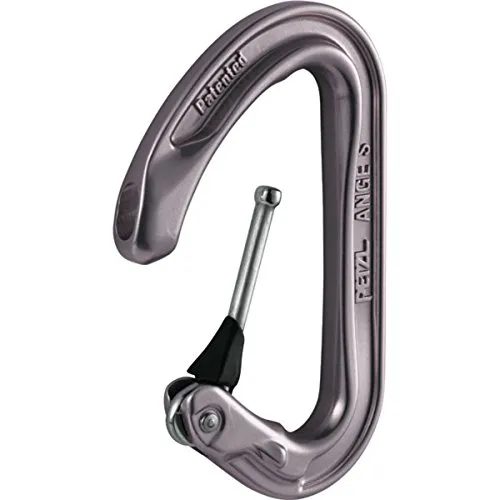 Petzl Ange S (M57 G) Karabiner - Leichter und vielseitiger Karabiner mit innovativem Öffnungsmechanismus, ideal für Kletterer und Bergsteiger.