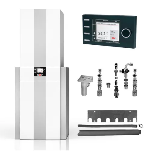 WOLF | Gasbrennwert-Zentrale | CGS-2-20/160L mit Regelung | 20 kW