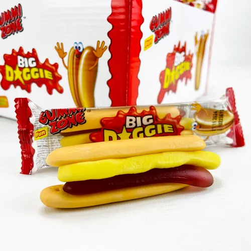 Gummi Zone Fruchtgummi Hot Dog, Big Doggie 28g 35,71€/1kg