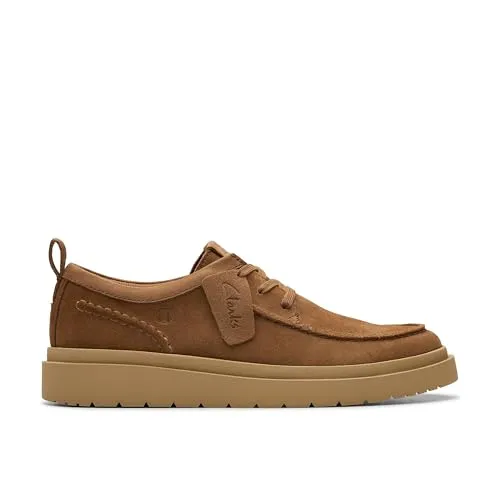 CLARKS Unisex Polden Moc Shoes, Cola Suede, 44 EU - Herren-Sneaker aus nachhaltigem Cola Suede, bieten optimalen Halt und hohen Tragekomfort für jeden Anlass.