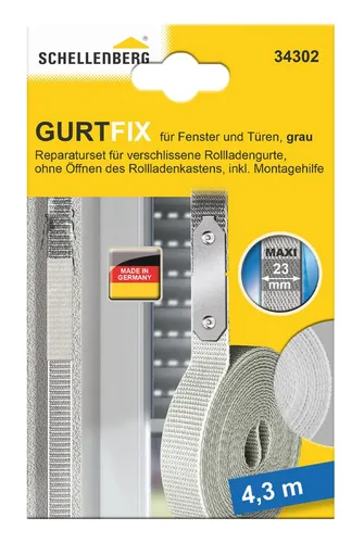 Schellenberg 34302 Rolladengurt Reparaturset Gurtfix MAXI