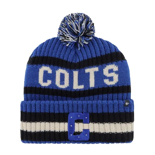Beanie Wintermütze BERING Indianapolis Colts 47 - Sportlich & Warm - Sportliche und gefütterte Wintermütze für Unisex Erwachsene. Ideal für die Freizeit, bietet sie Wärme und Stil in royalblauer Farbe. One Size für perfekten Sitz.