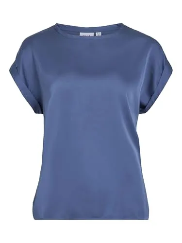 Vila VIELLETTE S/S Satin TOP - NOOS