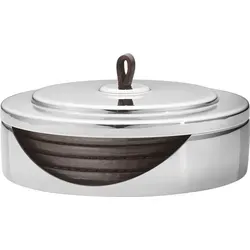 Georg Jensen Untersetzer aus hochglanzpoliertem Edelstahl in silber von Georg Jensen