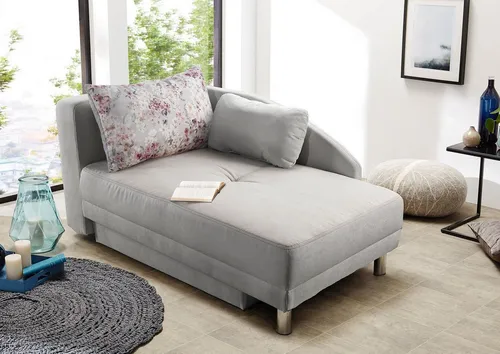 Jockenhöfer Gruppe Recamiere Roy, B: 149 cm, Liegefl. 84x200 cm, mit Bettfunktion, Bettkasten & Zierkissen, Federkern