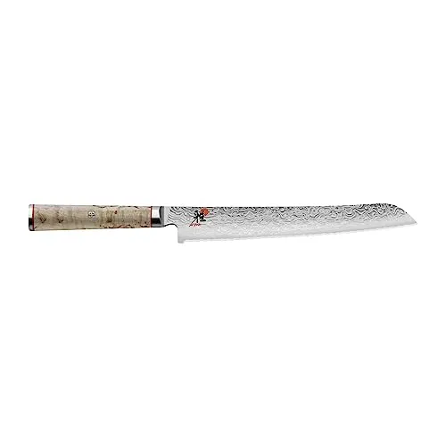 MIYABI 5000 MCD Brotmesser - Küchenmesser mit 23 cm Klinge, ideal für präzise Schnitte und besonders langlebig dank hochwertiger Verarbeitung.
