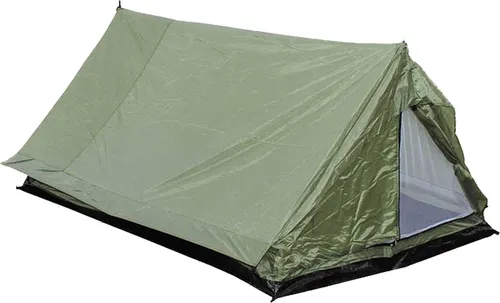 MFH 2 Personen Zelt Minipack mit Moskitonetz OD Green - Wasserdichtes 2-Personen Zelt mit Moskitonetz, ideal für Angeln und Wandern. Leicht und kompakt, perfekt für Outdoor-Abenteuer. Maße: 213x137x97cm, Gewicht: 1700g.
