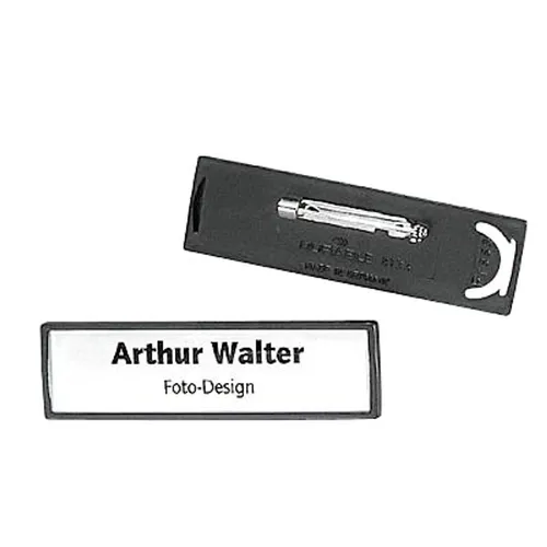 DURABLE Clip Card Namensschilder mit Nadel 6,7 x 1,7 cm von DURABLE