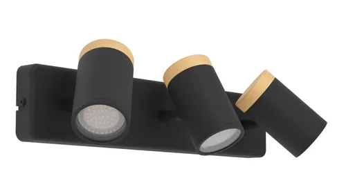 Eglo Leuchten 3er Spot Consuma schwarz 40 x 12 cm - Moderne Spot-Leuchte für stilvolle Beleuchtung, ideal für Wohnräume und Büros, energieeffizient und anpassbar.