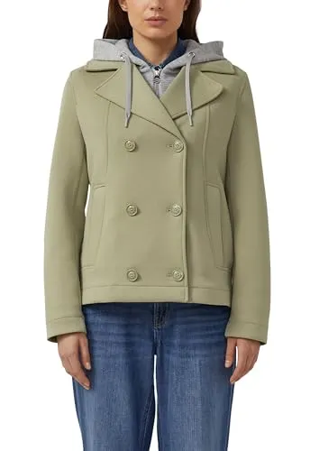 s.Oliver Cabanjacke aus Scuba mit herausnehmbarem Einsatz - Moderne Cabanjacke für Outdoor-Aktivitäten, reguläre Passform, abnehmbare Kapuze und praktische Leistentasche bieten Flexibilität und Stil.