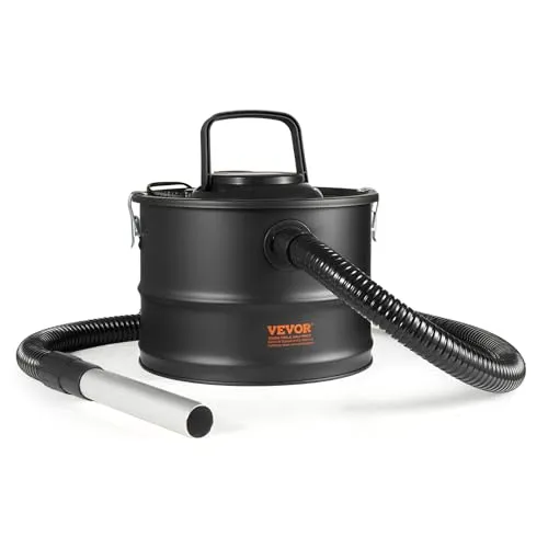 VEVOR Aschesauger 1200W - Effizienter Rußstaubsauger für Kamin und Grill - Aschesauger mit 1200W Motor und 15L Behälter, ideal für eine gründliche Reinigung von Kaminen und Grills. Hohe Saugleistung von 16 kPa sorgt für schnelle Ergebnisse.