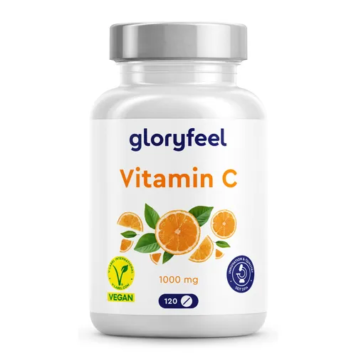 Vitamin C 1000mg - 120 Tabletten für Immunsystem & Energie - 4 Monate Vorrat