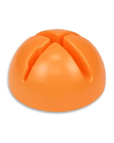 SPORTIKEL24 X-Standfuß Orange – für Ø 25 mm Stangen & Ringe – beschwerbarer Multifunktionsfuß für standfeste Slalom- & Hürdenaufbauten im Agility, Fußball & Hundesport