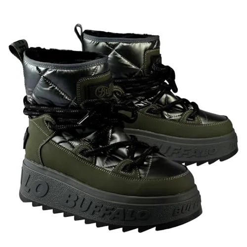 BUFFALO ELIZA SNOW BOOT VEGAN Khaki von Buffalo