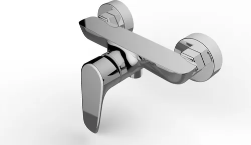 Design Brausearmatur für Wandmontage ohne Duschset Chrom