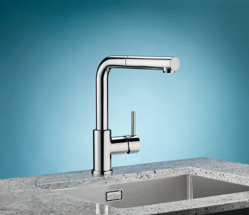 NABER 5011265 Einhebelmischer ARCO 2 chrom, Niederdruck - Eleganter Einhebelmischer für die Küche mit schwenkbarem Auslauf und Keramikkartusche. Ideal für optimale Funktionalität und Design in jedem Küchenraum.