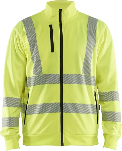 Blåkläder Warnschutz-Shirt High Vis Sweatjacke - Hochsichtbare Sweatjacke mit unterbrochenen Reflexstreifen und weichem Fleece für optimalen Komfort. Ideal für den professionellen Einsatz, mit durchgehendem Reißverschluss und praktischen Taschen. Zertifiziert nach EN ISO 20471.