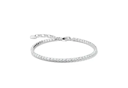 THOMAS SABO Tennisarmband Funkelndes Armband - Elegantes Armschmuck aus recyceltem Silber 925, handgefertigt mit funkelnden Zirkonia. Perfekt für festliche Anlässe und vielseitig kombinierbar!