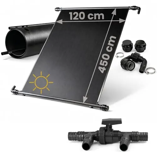 HAF Pool-Solarkollektor 2x 450x120cm für Gartenpool - Genießen Sie die Badesaison mit der HAF Solarkollektor-Anlage! Zwei Kollektoren erwärmen bis zu 60.000 Liter Poolwasser effizient mit Sonnenenergie. Einfach anschließen, ohne Stromkosten – ideal für jeden Pool!
