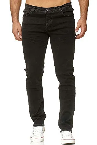 Reslad Jeans Herren Slim Fit RS-2092 Schwarz W33 / L34 - Stylische Herren Jeans im Slim Fit Design, ideal für jeden Anlass. Die schwarze Denim-Hose bietet optimalen Tragekomfort und ist ein echter Blickfang für trendige Outfits.