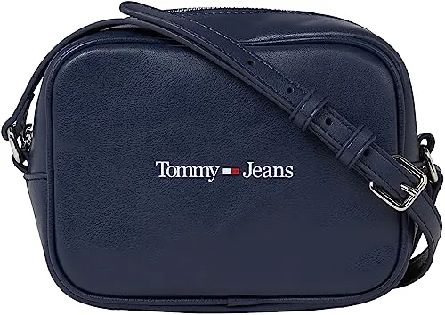 Tommy Jeans Damen Umhängetasche TJW Camera Bag Klein, Blau - Stylische Umhängetasche mit glattem Finish und verstellbarem Crossbody-Riemen, perfekt für den Alltag. Praktisches Hauptfach und ikonisches Tommy Jeans-Logo.