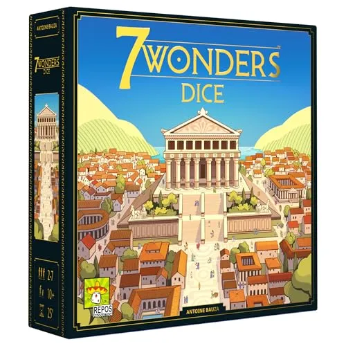 Wonders Würfelspiel – Bauen Sie Wunder, Fortschritte Wissenschaft und Handel, Strategiespiel der alten Zivilisation für Familien, Kinder und Erwachsene, ab 10 Jahren, 3–7 Spieler, 30 Minuten 7
