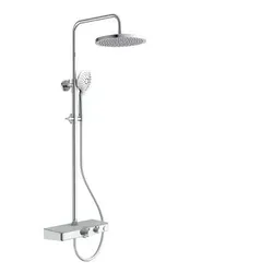 EISL DX1105CST FUTURA Wellness Duschsystem - Badewannen- & Duschsysteme mit Thermostat und Verbrühschutz, sorgt für sicheres Duschen bei konstantem Wasserfluss und einfachem Wechsel zwischen Kopf- und Handbrause.