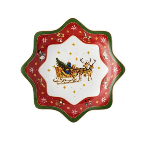 Hutschenreuther Weihnachten 2023 - Happy wintertime Tasse A Kreuzschlitz 25 CM - Sonstige, farbenfrohe Tasse mit winterlichem Design, spülmaschinenfest und ideal für die festliche Jahreszeit.