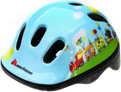 Meteor Schutzhelm, Kinderhelm, Fahrradhelm, Rollschuhe, MV6-2 Helm Kinderfahrradhelm Helm, größe XS 44-48 cm Train