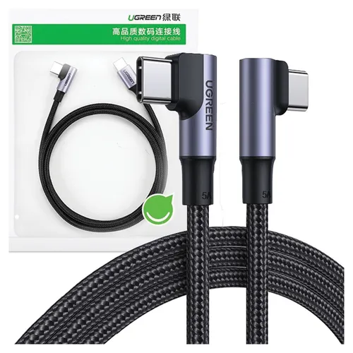 UGREEN ABGEWINKELT KABEL 2M USB-C PD QC 100W FÜR HANDYS SCHNELLES LADEN