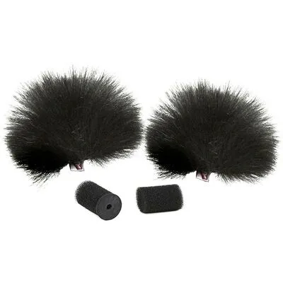 Rycote 2x Lavalier Windjammer schwarz - Mikrofonzubehör für Lavaliermikrofone, reduziert Windgeräusche effektiv und verbessert die Audioqualität bei Außenaufnahmen.