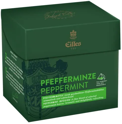 Eilles Tea Diamonds Pfefferminzblätter, Einzelpack 20 x 2g