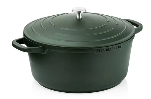 Westinghouse 24 cm Kochtopf - Vielseitig und Backofenfest - Pfannen für alle Herdarten, mit innovativer Antihaftbeschichtung und ergonomischen Silikongriffen für sicheres Kochen und einfache Reinigung.