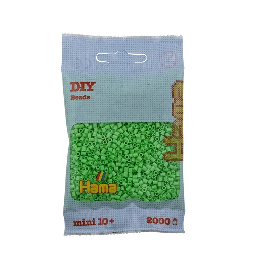 Mini Bügelperlen - Pastell-Grün Hama 501-47 Ø 2,5 mm Perlen Steckperlen 2000