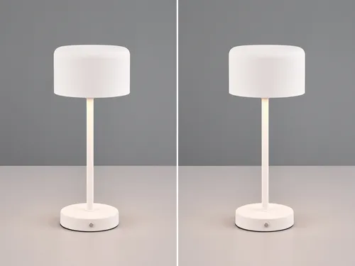 Kabellose LED Akku Tischleuchte 2er SET – 30cm, vielseitig einsetzbar - Klassische Tischleuchten im 2er SET, ideal für Innenräume. Mit dimmbarer LED-Technologie und bis zu 12 Stunden Leuchtdauer – perfektes Ambiente ohne Stromanschluss!