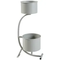 [en.casa] Blumenständer Almelo in silber von en.casa