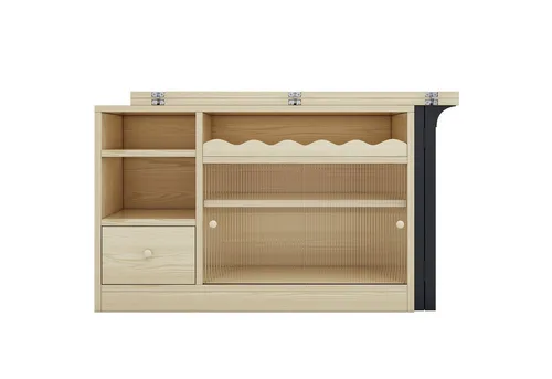 Odikalo Bistrotisch Stehtisch Hochtisch Ausziehbarer Stauraum Beweglicher Bistro Table