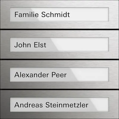 Gira 5534920 Ruftastenmodul 4-fach Edelstahl - Modul für System 106, vandalismussicher und kratzfest. Ideal für moderne Gebäude, ermöglicht einfache Funktionsänderungen und professionelle Beschriftung.