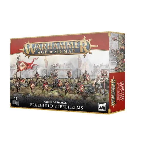 Cities of Sigmar - Freeguild Steelhelms, Warhammer AoS - WFB Miniaturen: Hochwertige Freeguild Steelhelms für strategische AoS-Armeen, ideal für Sammler und Spieler.