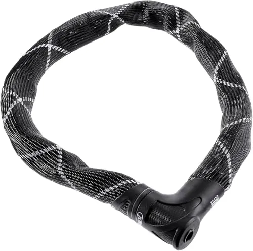 ABUS Kettenschloss Iven Chain 8210 – Hochsicheres Fahrradschloss - Fahrrad-Kettenschlösser mit ABUS-Sicherheitslevel 10: Robuste 8 mm Vierkantkette aus gehärtetem Stahl und schützende Kunstfaserummantelung für optimalen Schutz.