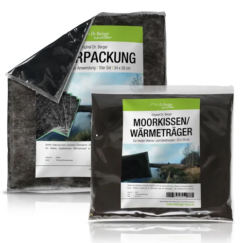 Original Dr. Berger Starterset mit 10 Moorpackungen und Wärmeträger