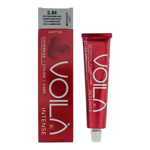 Intercosmo Voila 3C Intense 5.84 Light Brown Toffee Hair Colour 60ml For Women
