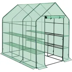 WOLTU Foliengewächshaus 143x215x195 cm in grün von WOLTU