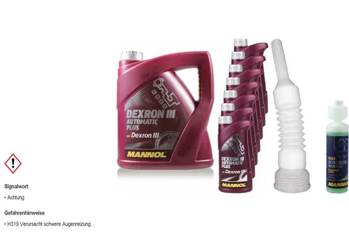11L MANNOL Automatikgetriebeöl Dexron III Automatic Plus Gear  inkl. Schlauch