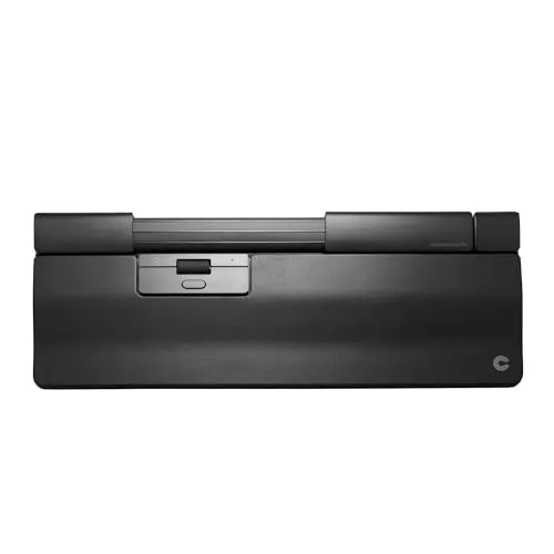 Contour SliderMouse Pro WL Extended WR - Ergonomische Maus aus veganem Leder - Ergonomische Maus für stressfreies Arbeiten, ausgestattet mit einer intuitiven Navigationsbar und anpassbaren Handballenauflagen. Ideal für Büro und Home Office.