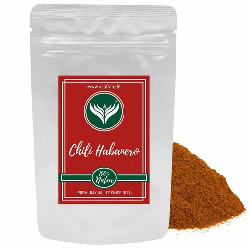 Habanero Chili | Chilipulver (scharf) aus Südamerika 100g