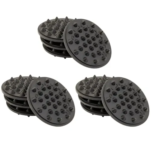 Oehlbach Shock Absorber - Hochwertige Schwingungsdämpfer für Subwoofer, Lautsprecher, Verstärker & Plattenspieler - Vibrationsschutz, Lautsprecherfüße, 12er-Set, Schwarz